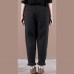 Vivid black pants  spring elastic waist pockets Photography trousers