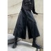 Wide leg pants women's high waist straight tube casual PU leather pants 2021