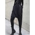 Women's loose, thickened and warm warm winter elastic high waist casual harem overalls pants