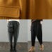 DIY women's black Gifts pockets harem pants