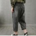 Jeans children's loose plus size  straight nine-point casual pants